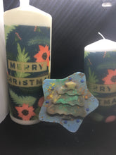 Load image into Gallery viewer, Set of decoupage candles and peppermint shea butter glycerin soap
